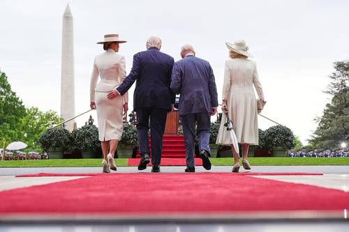 Casa-Blanca-publica-foto-TWO-KINGS-con-Trump-y-Carlos-III-monarca-pronuncia-un-mensaje-ante-el-Congreso