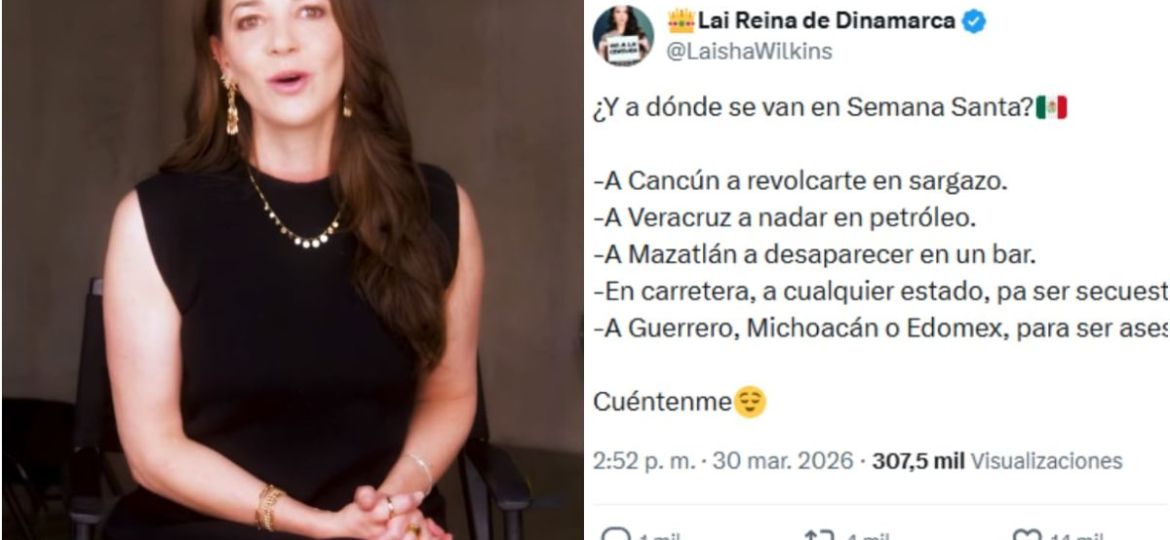 Laisha-Wilkins-genera-polemica-en-X-por-comentario-sobre-riesgos-en-Semana-Santa