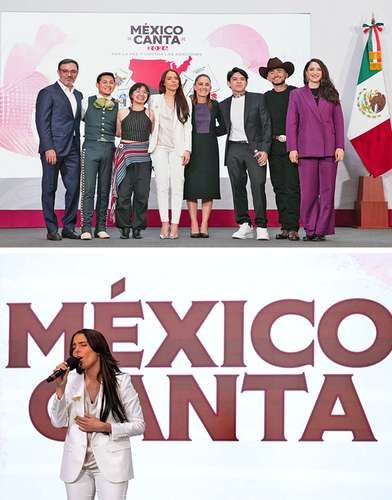 Sheinbaum-lanza-la-segunda-edicion-de-Mexico-Canta-junto-a-Majo-Aguilar-y-Junior-H